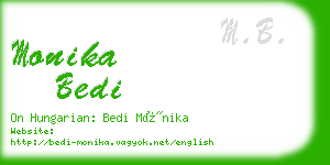 monika bedi business card